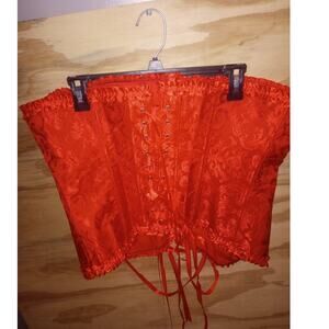 Women's Red Corset Top Costume 4x Plus Cosplay